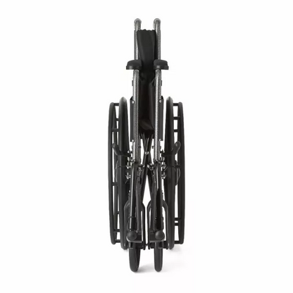 Medline K1 Manual Wheelchair with Full Length Arms and Swing-Away Footrests