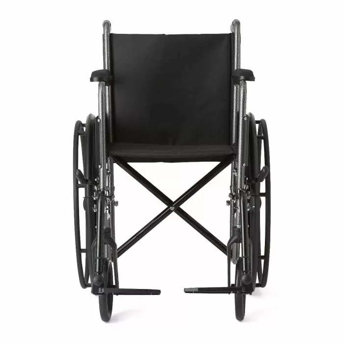 Medline K1 Manual Wheelchair with Full Length Arms and Swing-Away Footrests