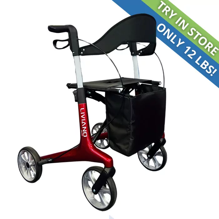 Liviano Carbon Fiber Ultra-Lightweight Rollator